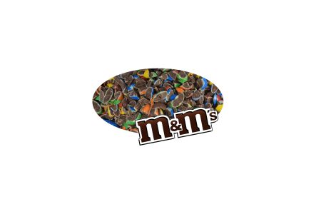 Zdjęcie M&M's: kolorowe cukierki w owalu z logo M&M's