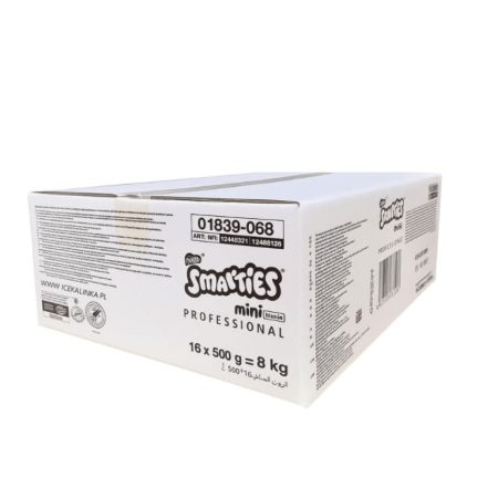 Karton Smarties Mini Professional, 16 opakowań po 500g, idealne dla gastronomii