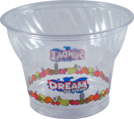 Pojemnik plastikowy na lody Dream Ice Cream z owocami