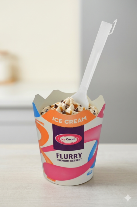 Komplet Flurry II – kubek + mieszadło - 1000 szt - kolor