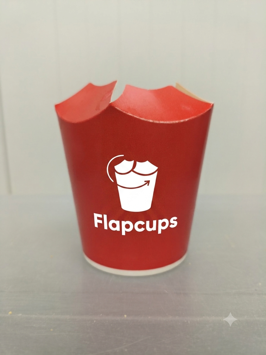 Personalizowane kubki papierowe Flapcups na lody i desery